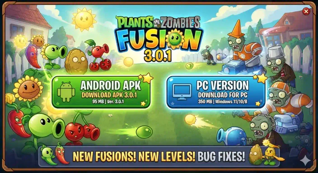 Plants vs Zombies Fusion 3.0.1 Download Android APK and PC Guide
