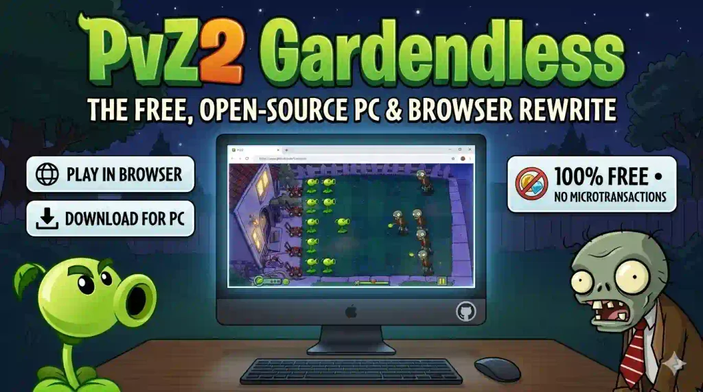 pvz 2 gardenless download for pc, window
